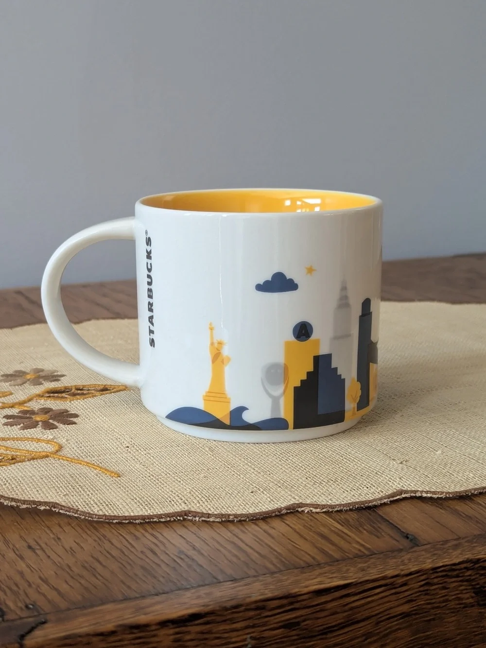 Starbucks NEW YORK City You Are Here Collection Coffee Mug 14oz Cup 2014 Series